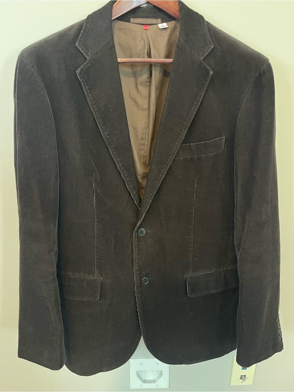Uniqlo Dark Brown Corduroy Blazer Jacket